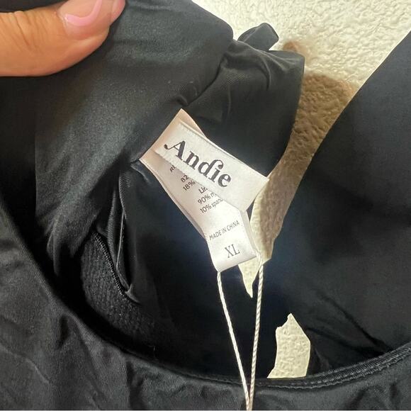 Andie black Santorini twist keyhole one piece swimsuit NEW XL - Picture 8 of 11